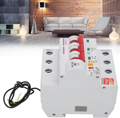 Smart Circuit Breaker, AC220V PA66-DSM Flame Retardant Shell Phone APP Remote Switch (3P 100A) in Kuwait