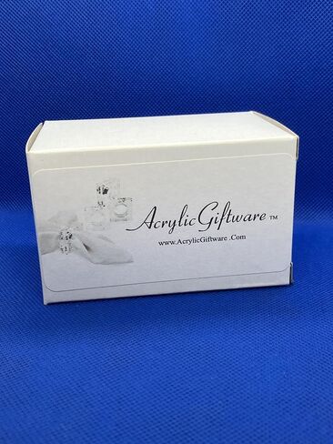 Clear Acrylic Square Beveled Napkin Rings (12), AGW4041 in Kuwait