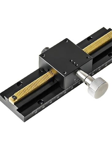 X-axis Dovetail Groove Slide Table Lwx25/40/60 Manual Displacement Long Stroke Gear Type 1Pcs(LWX2542-有底座) in Kuwait