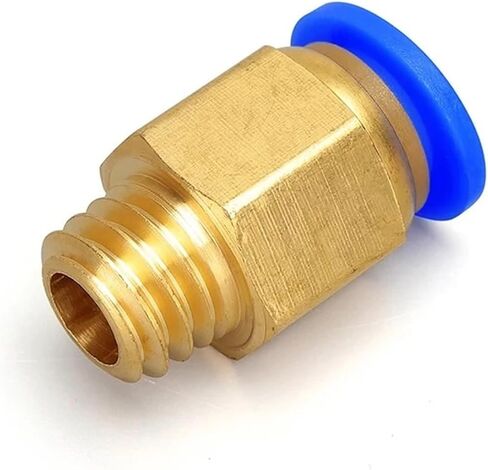 Thread Straight PC6/M8/M10 Pneumatic Air Hose Quick Fitting Water Nozzle Copper Connector Coarse And Fine Teet 1Pcs(PC8-M10X1.25) in Saudi Arabia