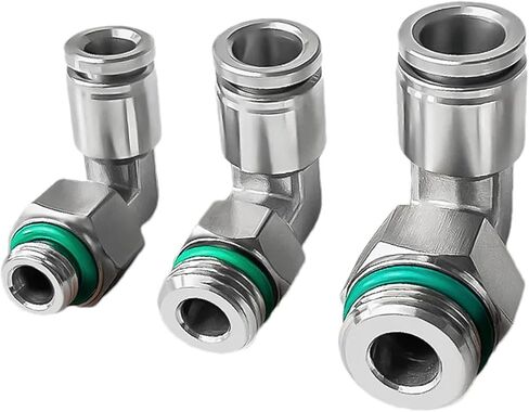 304 Stainless Steel Pneumatic Hose Fitting PL Air Tube Connector 1/8 1/4 3/8 1/2 Quick Release Pipe Fittings 1Pcs(PL8-G01 (8mm-1l8)) in Kuwait