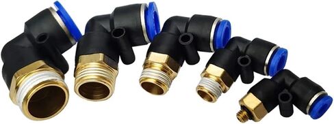 4/6/10Pcs PL Elbow Pneumatic Fitting PL4-01 PL6-M5 PL6-01 Air Hose Quick Release Connector Fittings(PL12-04 (4PCS A LOT)) in Kuwait