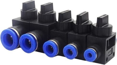 Pneumatic Air 2 Way Quick Fittings Push Connector Tube Hose Plastic HVFF4 HVFF6 HVFF8 HVFF10 HVFF12 Parts 1Pcs(HVFF8) in Kuwait