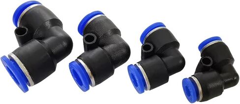 10Pcs Pneumatic Fittings PV4 PV6 PV8 PV10 PV12 PV14 PV16 L Type Elbow Plastic Pipe Connector Air Hose Quick Release Fitting(PV16 (10PCS)) in Kuwait