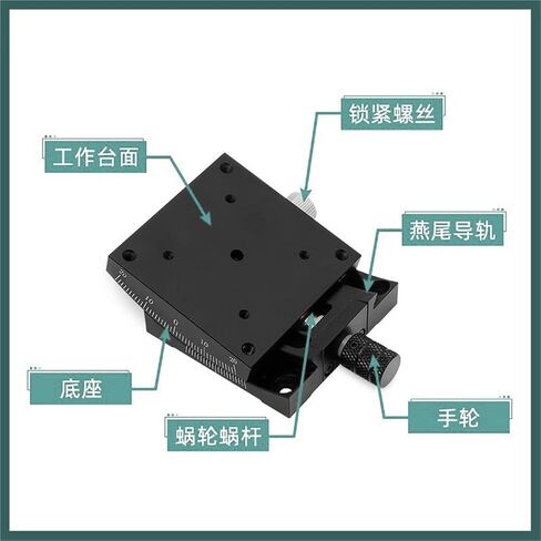 X-axis XY Axis Arc-Shaped Manual Angle Measuring Slide Table GFG25/40/60/80 Displacement 1Pcs(GFG40-40XY轴) in Kuwait
