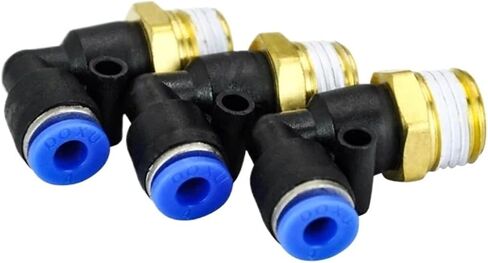 10Pcs PL4-02 1/4 Inch Male Thread To 4mm Elbow Pneumatic Connector Fittings in Kuwait