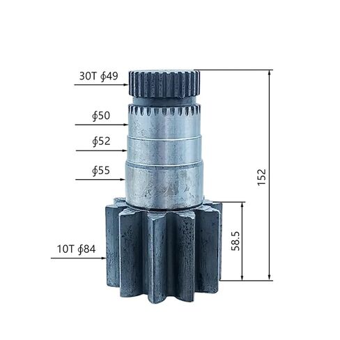 PC40R-6 Mini Excavator Rotary Motor Vertical Shaft Gear 10/30 Teeth in Kuwait