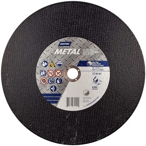 Norton Cut-Off Wheel for Metal Chop Saw, 14 Inch Cut Off Wheel, Pack of 10 Cut Off Wheels in Kuwait