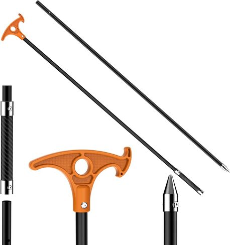 itayak 8.39'/12.3' Shallow Water Anchor Pole (Gloves Included) | Solid Fiberglass, Hook-Handle, 316 Stainless Tip, Mud Anchor Pole for Fishing Kayak in Kuwait