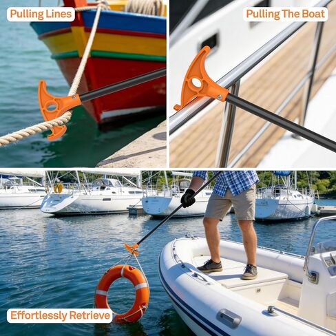 itayak 8.39'/12.3' Shallow Water Anchor Pole (Gloves Included) | Solid Fiberglass, Hook-Handle, 316 Stainless Tip, Mud Anchor Pole for Fishing Kayak in Kuwait