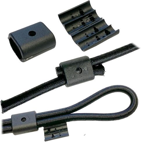 3/16 in. & 1/4 in. • 2 pc. Bungee/Elastic Loop & Coupler Connector, Kayak Bungee Clips, Shock Cord Crimp, Kayak Accessories, 2 Sets in Kuwait