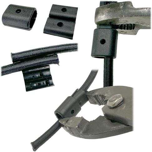 3/16 in. & 1/4 in. • 2 pc. Bungee/Elastic Loop & Coupler Connector, Kayak Bungee Clips, Shock Cord Crimp, Kayak Accessories, 2 Sets in Kuwait