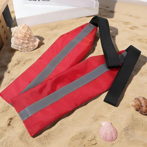 2 PCS Safety Travel Flag for Kayak, Red Warning Flags with Webbing High Visibility Trailer Warning Flags Kayak Accessories for Towing Canoes Truck(Gray Reflective Strips) in Kuwait