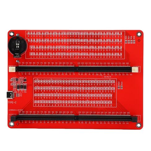 Hyuduo DDR5 Memory Tester 2 in 1 UDIMM RDIMM RAM Memory Diagnostic Analyzer with LED Indicator Dual Power Supply Type C for Desktop Server Computer Repair in Kuwait