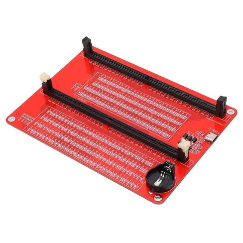 Hyuduo DDR5 Memory Tester 2 in 1 UDIMM RDIMM RAM Memory Diagnostic Analyzer with LED Indicator Dual Power Supply Type C for Desktop Server Computer Repair in Kuwait