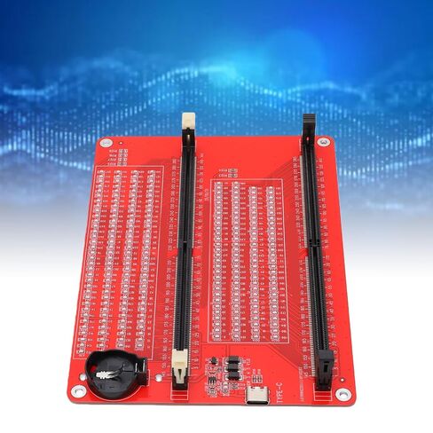 Hyuduo DDR5 Memory Tester 2 in 1 UDIMM RDIMM RAM Memory Diagnostic Analyzer with LED Indicator Dual Power Supply Type C for Desktop Server Computer Repair in Kuwait
