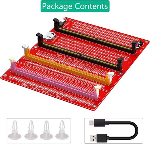 3 in 1 DDR3 DDR4 DDR5 Memory Tester, RAM Diagnostic Checker Tool for PC Laptop Desktop, Portable in Kuwait