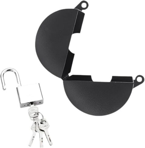 Door Handle Lock,Door Knob Lock Out Device,Outdoor Door Childproof for Bedroom Utility Room Travel Rentals Hotel, with Padlock in Kuwait