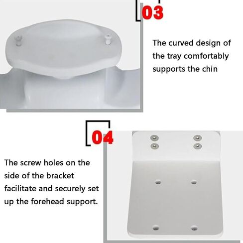 Optometry Accessories, Forehead Support Chin Rest, Lifting Chin Support with Adjustment Knob, Computer Optometre Equipment, Vision Training Forehead Support, Auto Refractomete in Kuwait