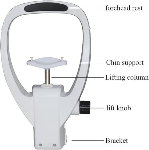 Vision Training Forehead Rest, Height Adjustment Knob, Adjustable Height Distance, Ergonomic Structure, Suitable for Vision Care Centers in Kuwait