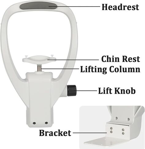 Eyeglass Optometry Accessories, Computer Ophthalmometer Lifting Chin Bracket Forehead Support with Adjustment Knob, Glasses Equipment for Auto Refractometer and Other Devices in Kuwait