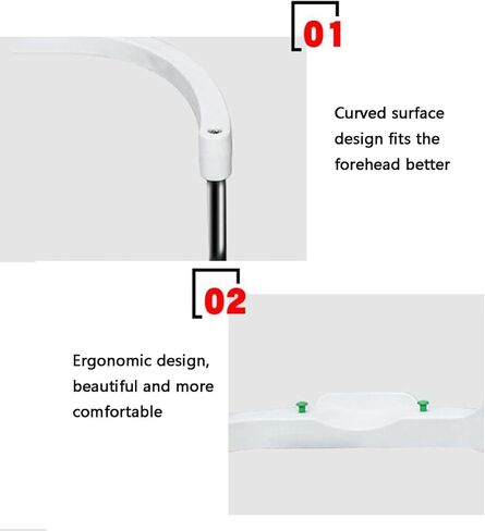 H Type Vision Training Forehead Bracket, Forehead Support Optometry Accessories, with Height Adjustment Knob, 95MM Lifting Distance, Easy to Use, for Auto Refractometer, Visio in Kuwait