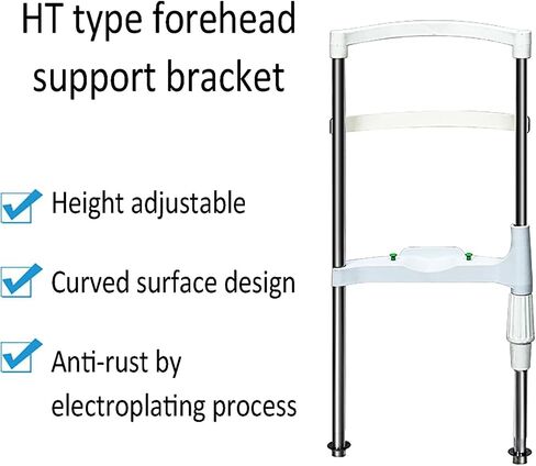 H Type Vision Training Forehead Bracket, Forehead Support Optometry Accessories, with Height Adjustment Knob, 95MM Lifting Distance, Easy to Use, for Auto Refractometer, Visio in Kuwait