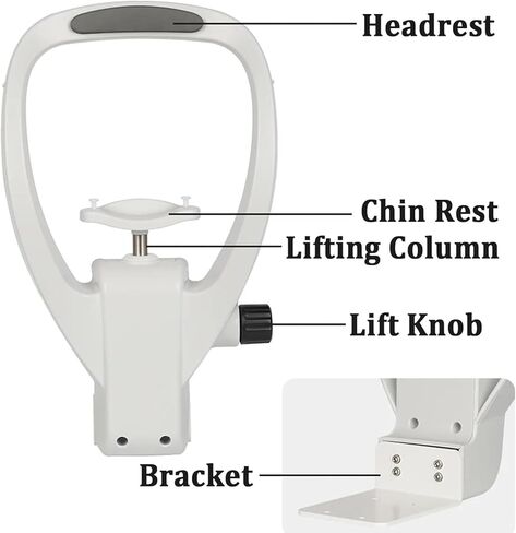 Chin Rest Support Optometry Accessories | Optometry Equipment Accessories | Support Lifting Forehead Support with Adjustment Knob | Distance from Chin Rest in Kuwait