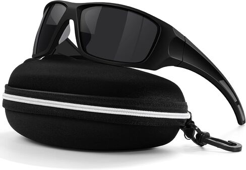 Sports Polarized Sunglasses for Men UV400 Wrap Around Sun Glasses for Fishing Driving Running Cycling Golf in Kuwait