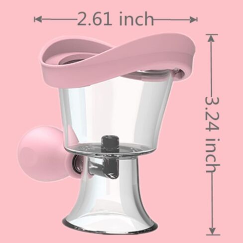 Eye Wash Cup,Eye Wash Cleaner Kit Silicon Manual Air Pressure Eye Cleaning Cup Tool Effective Eye Rinse Clean Dust Makeup Irritants,Transparent with Storage Container Eye Cup Soothing Tired Eyes(Pink) in Kuwait