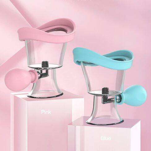 Eye Wash Cup,Eye Wash Cleaner Kit Silicon Manual Air Pressure Eye Cleaning Cup Tool Effective Eye Rinse Clean Dust Makeup Irritants,Transparent with Storage Container Eye Cup Soothing Tired Eyes(Pink) in Kuwait
