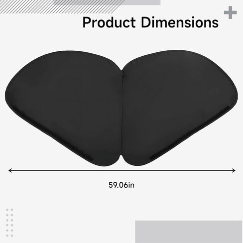 Foldable Privacy Panel, 59 in / 150 cm Office Cubicle and Desk Shade for Blocking Light, Portable Desk Shade for Cubicle to Reduce Glare, Easy Install Cubicle Shade for Overhead Light in Kuwait