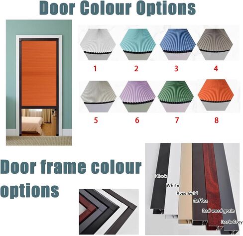 Accordion Folding Door Room Divider - Cellular Fabric Sliding Privacy Screen, Adjustable 26-70 Inch Doorways, Ideal for Home & Office, 68x80in (172.7x203cm) in Kuwait