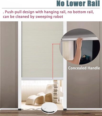 Accordion Folding Door Room Divider - Cellular Fabric Sliding Privacy Screen, Adjustable 26-70 Inch Doorways, Ideal for Home & Office, 68x80in (172.7x203cm) in Kuwait