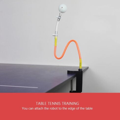Table Tennis Rebound Trainer with Suction Base- Fixed Ball Clip with Rotation Display for Solo Practice,Forehand & Backhand Stroke Training Tool in Saudi Arabia