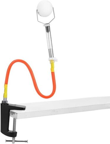 Table Tennis Rebound Trainer with Suction Base- Fixed Ball Clip with Rotation Display for Solo Practice,Forehand & Backhand Stroke Training Tool in Saudi Arabia