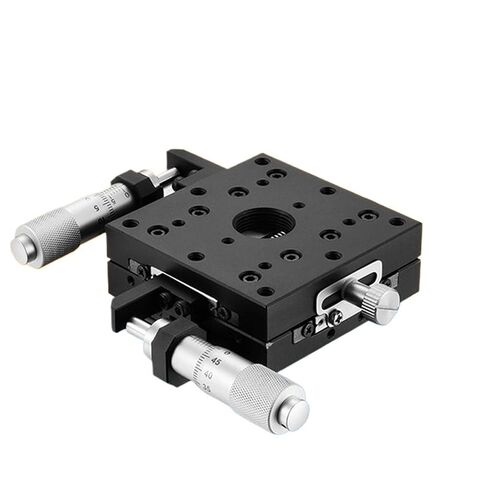 XY Axis Movement Cross Lift Smooth Table LY40 60 90-C L R Manual Fine Adjustment Slide Table 1Pcs(LY90-RM (H30mm)) in Kuwait