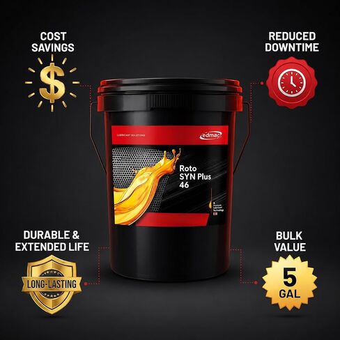 Edmac Replacement | Sullair SRF II/8000 Compressor Lubricant 02250118-160 | 5 Gallons in Kuwait