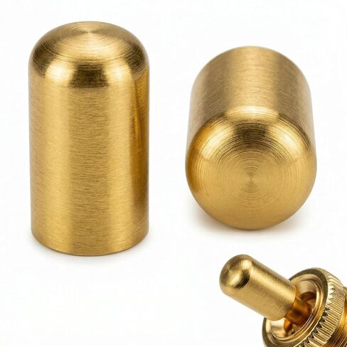 2Pcs Metal LP Style 3-Way Toggle Switch Knobs, M3.5 -M4 Thread Replacement Knobs for Guitar Pickup Selector Switch, Compatible with Epiphone Les Paul Electric Guitars (Silver, 4mm) in Kuwait