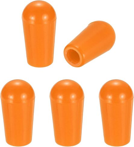 MECCANIXITY 5 Pcs Switch Tip Knob for Electric Guitar, 8/32" Thread 5-Way 3-Way Toggle Switch Cap, Durable Replacement Parts for Import Style Electric Guitar, Beige in Kuwait