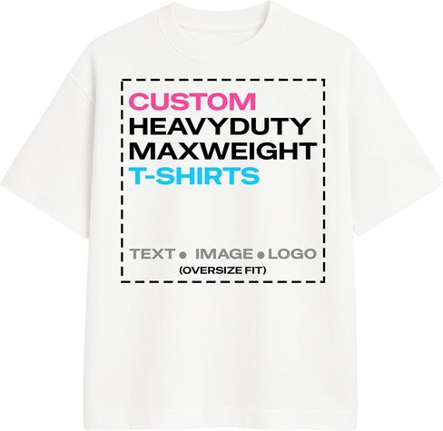 تي شيرت Gildan Hammer Maxweight مخصص - صمم النص/الصورة/الشعار الخاص بك - طباعة DTF طويلة الأمد، للجنسين 100% قطن in Kuwait