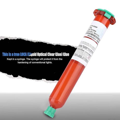 50g Glue, TP2500F LOCA Optical Glue for Phone Glass Lens LCD Screen Repair, 50g / Syringe in Kuwait