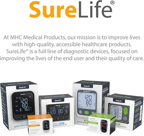 SureLife Clearwave II Pulse Oximeter | OLED Display, SpO2 Sensor, Pulse Rate Monitor, One-Button Operation, Batteries & Lanyard Included in Kuwait