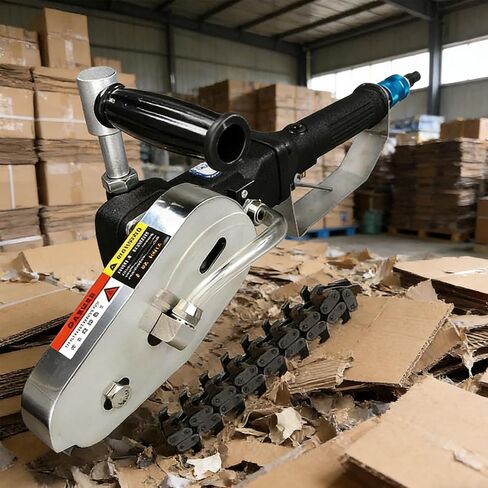Industrial Paper Stripping Machine with Pneumatic Operation, Waste Stripper, Adjustable Chain for Cardboard, 6-8Kg Pressure 2500rmp Trimming Tool in Kuwait