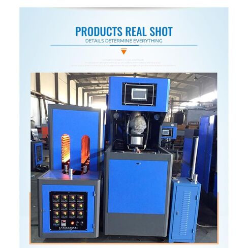 Small PET Bottle Blowing Machine – Semi-Automatic 2-Cavity Bottle Maker for 500ml–1L Bottles in Kuwait