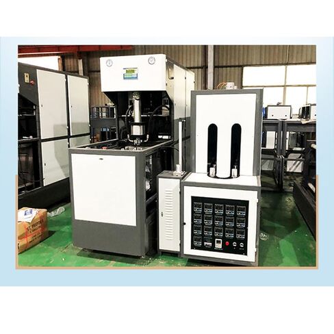Small PET Bottle Blowing Machine – Semi-Automatic 2-Cavity Bottle Maker for 500ml–1L Bottles in Kuwait