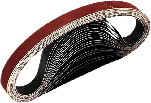10pcs 10mm/13mm/20mm Sanding Belt Sandpapers for 10x330mm 13x457mm 20x520mm Air Belt Sander Polishing Papaer Grit 40-1000(10PCS 20mm,320 Grit) in Saudi Arabia