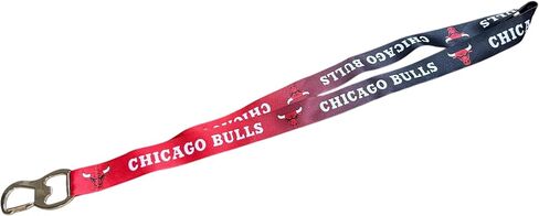 NBA Chicago Bulls Ombre Lanyard, Red/Black, One Size in Kuwait