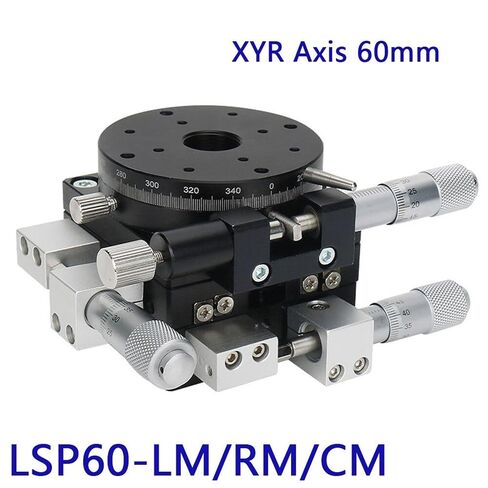 XYR Axis 60mm LSP60-LM R Displacement Platform Sliding Table Cross Roller Guide 1Pcs in Kuwait