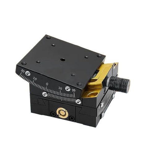 GFG40 Manual Angle Measuring Instrument Dovetail Groove XY60 Worm Gear Arc-Shaped Position Slide Table 1Pcs(GFG40-25X轴) in Kuwait